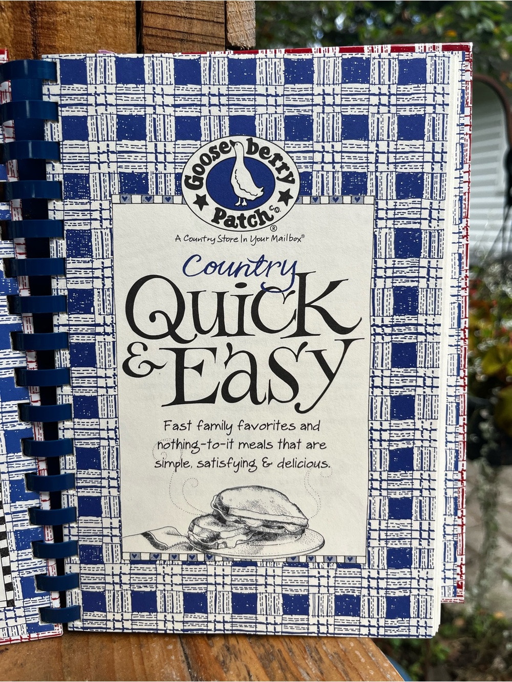 Goose Berry Patch Country Quick & Easy Cookbook - Red Plaid - Picture 8 of 12